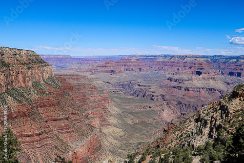 View from South Kaibab Trail at Grand Canyon National Park. photo