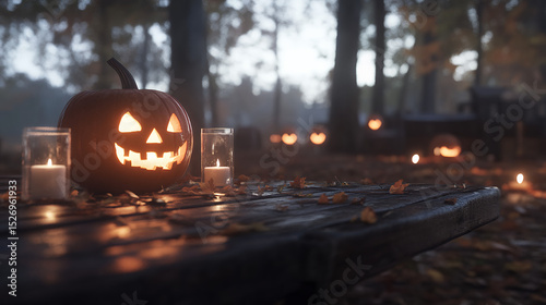 A collection of spooky Halloween scenes filled with eerie decorations, glowing pumpkins, ghostly figures, and haunting atmospheres. Perfect for capturing the thrilling and festive spirit of Halloween 