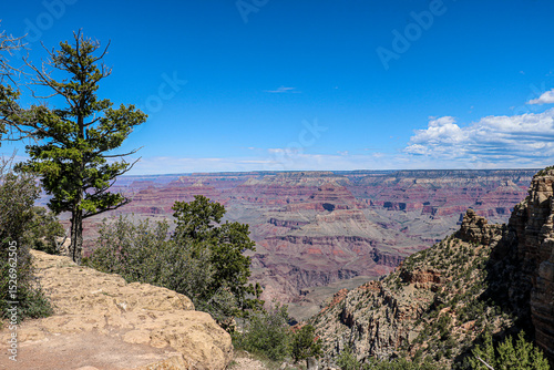 View from South Kaibab Trail at Grand Canyon National Park. photo