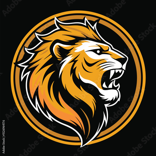 Wallpaper Mural Lion head Roar Mascot, lion logo design vector illustration Torontodigital.ca