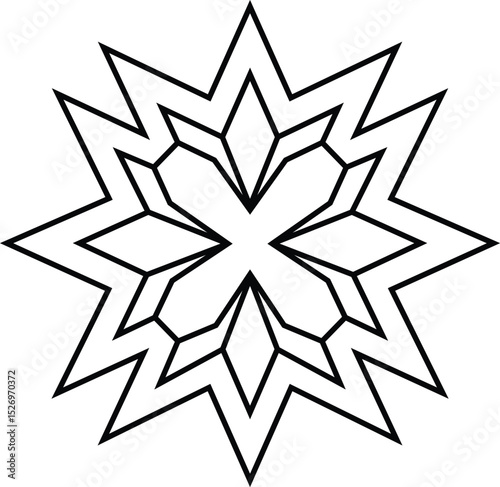 folky multiple star pattern