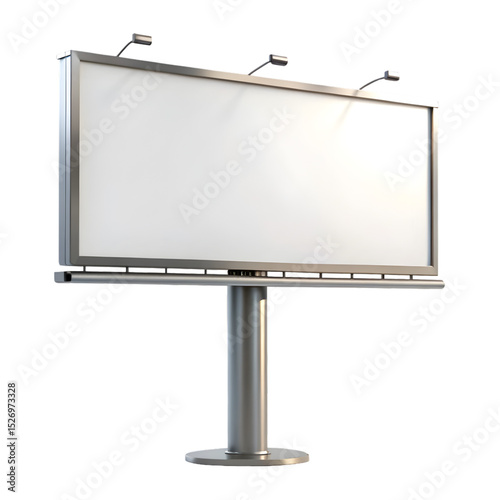 Blank billboard advertisement displaying empty space for signage against a black background