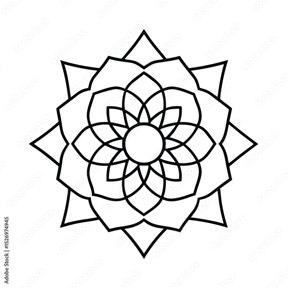 Fototapeta premium vector illustration of a Mandala