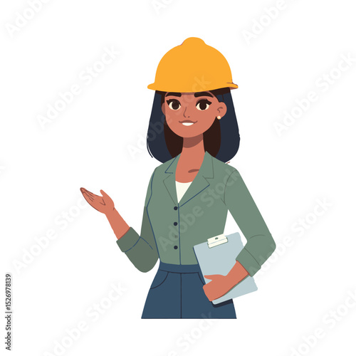 

illustration design of a civil engineer