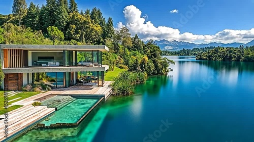 modern taupo lakeside escape new zealand house video