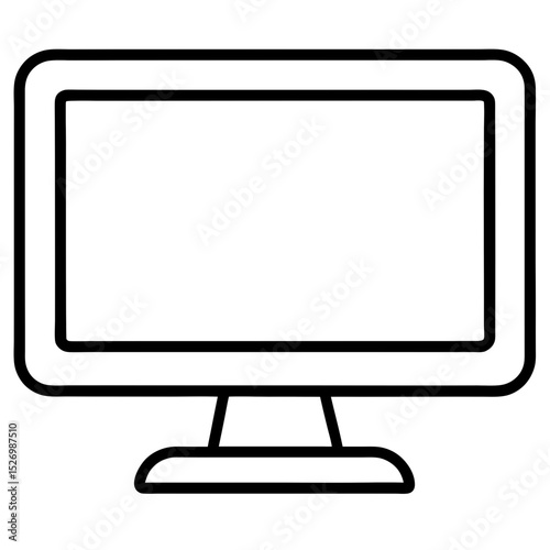 computer monitor with blank screen
