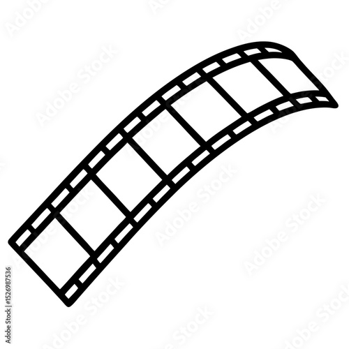 film strip isolated on white