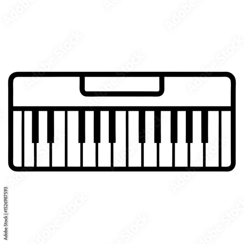 piano keys vector illustration