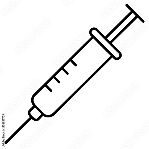 syringe isolated on white background