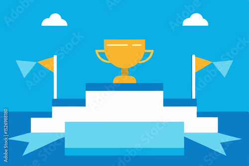 Achieve Victory Reaching the Top of the Winner's Podium