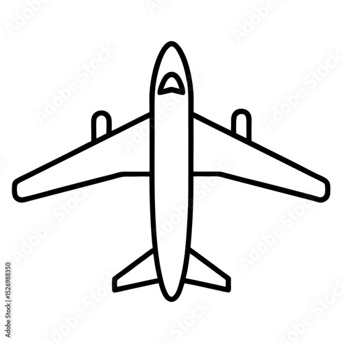 vector illustration of a retro airplane