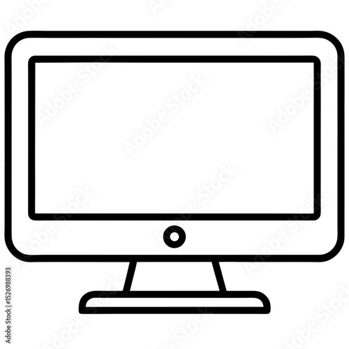 computer monitor with blank screen