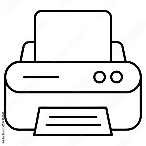 printer icon vector illustration