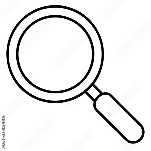magnifying glass isolated on white