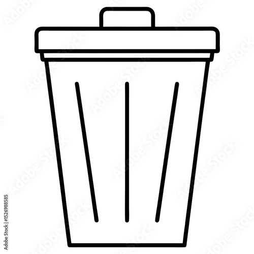 vector trash can icon