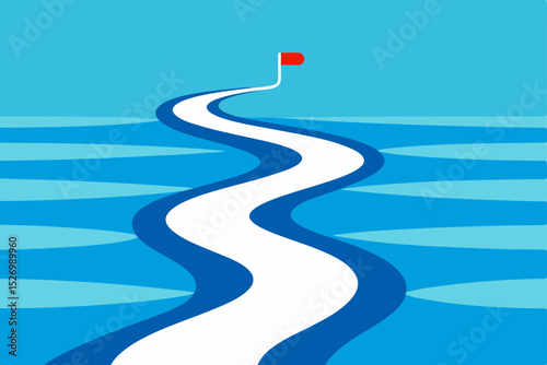 Navigating the Winding Road to Success A Journey of Goals and Progress