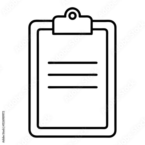 clipboard with blank paper