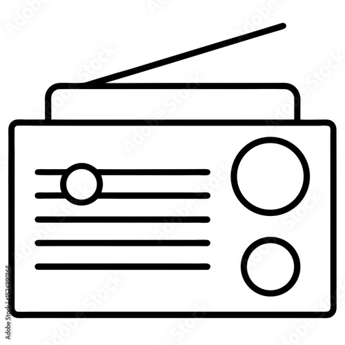 radio icon vector illustration