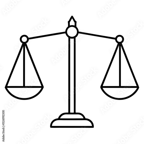 scales of justice vector illustration