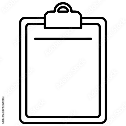 clipboard with blank paper