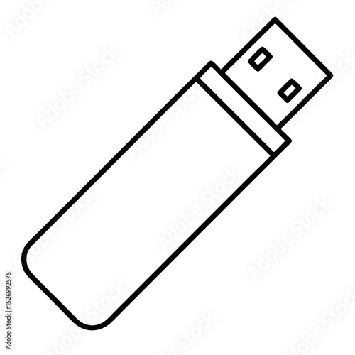 usb flash drive vector illustration