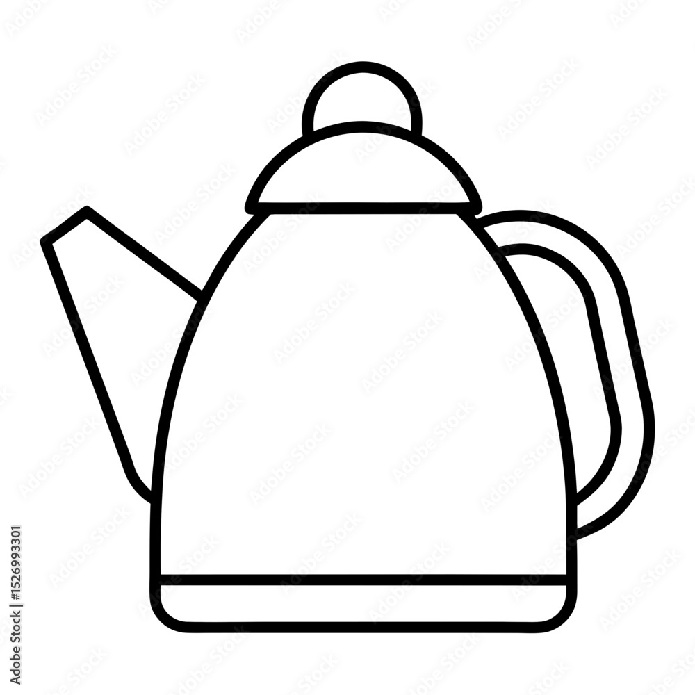 Fototapeta premium kettle isolated on white background
