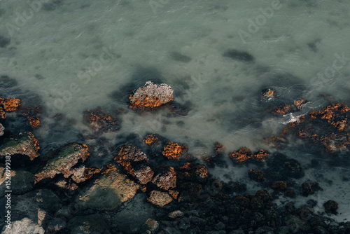 Stones and small rocks in the water
