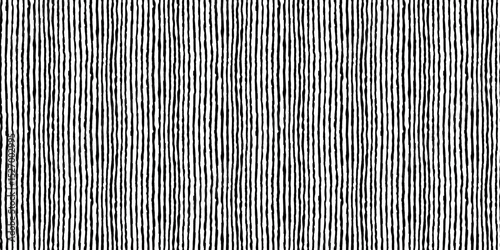 Vertical striped seamless pattern with hand drawn pencil textured vertical lines. Horizontal background with sketchy scribble stripes in black and white colors.