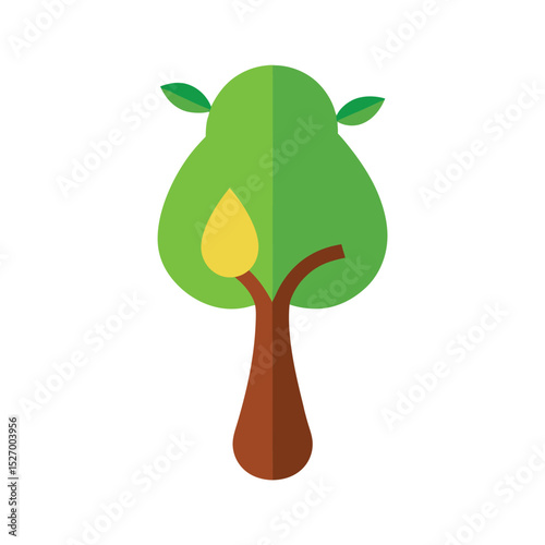 apple tree isolated
