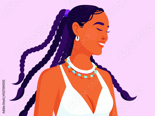 girl with long hair