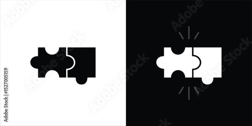 Compatibility icon in flat version on black and white background