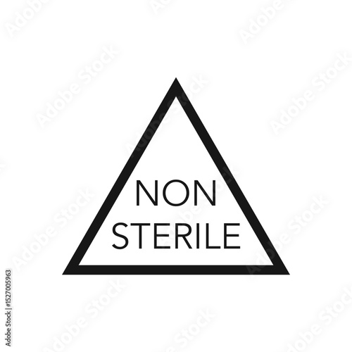 Non sterile symbol Vector