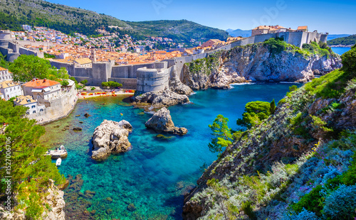 Dubrovnik city and Fortress, Croatia. summer day