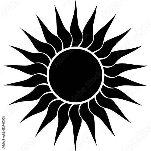 abstract sun vector illustration