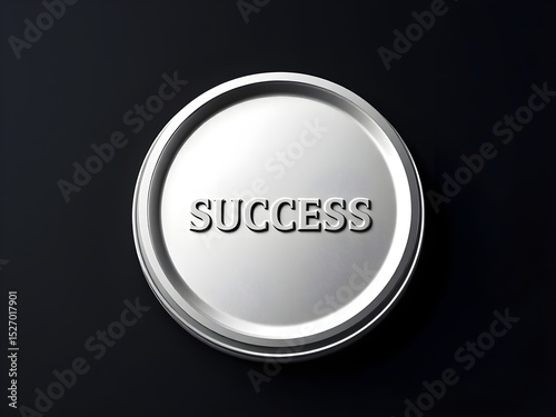 Metallic shield with bold reflective 