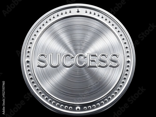 Metallic shield with bold reflective 