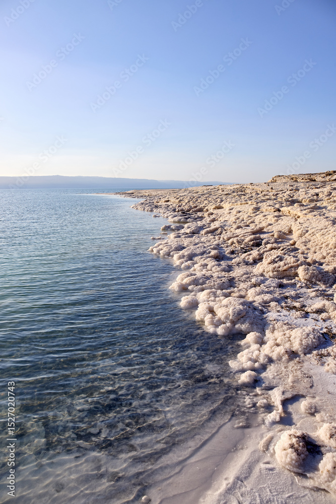 custom made wallpaper toronto digitalVisit the picturesque landscape of the Dead Sea in Jordan where salt formations line the shore, creating a unique and beautiful view under the sunny sky