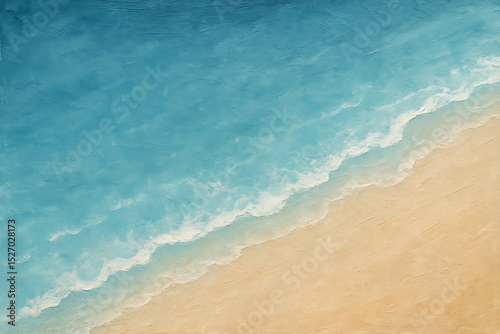 Abstract Beach and Ocean Scene