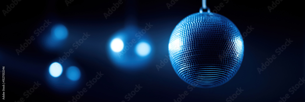 Obraz premium Radiant orb pulses with glowing blue highlights against softly defocused backdrop.