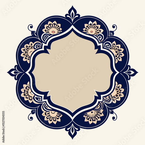 ornamental round frame