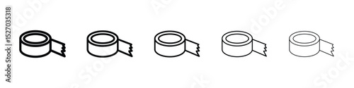 Adhesive tape icon vector collection. EPS 10
