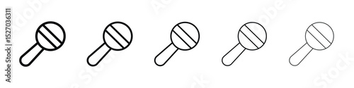 baby rattle icon vector collection. EPS 10