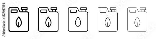 Biofuel canister icon vector collection. EPS 10
