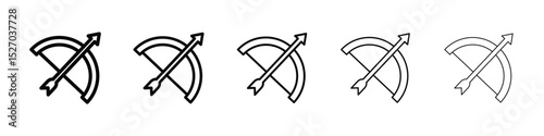 Bow arrow icon vector collection. EPS 10