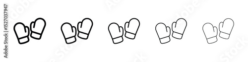 Boxing glove icon vector collection. EPS 10