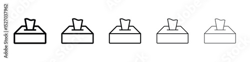 Box tissue icon vector collection. EPS 10