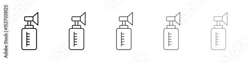 Breast pump icon vector collection. EPS 10