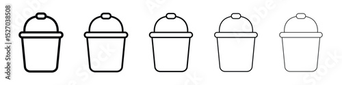 Bucket icon vector collection. EPS 10