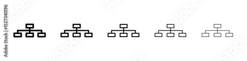 Chart tree icon vector collection. EPS 10