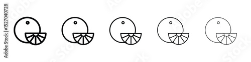 Citrus icon vector collection. EPS 10